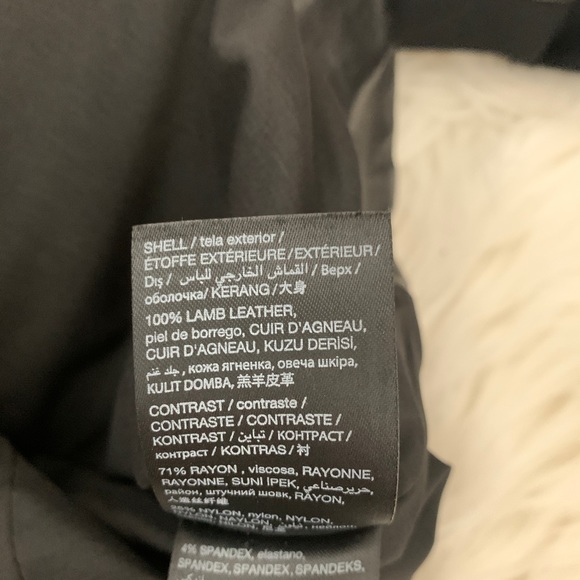 Bebe Lamb Leather Moto Jacket - Picture 6 of 8